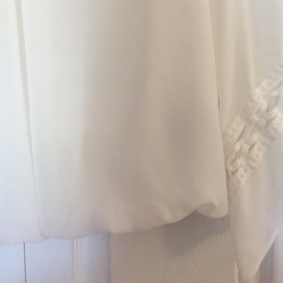 White Blouse with Bell Sleeves and Detailing - Picture 4 of 4